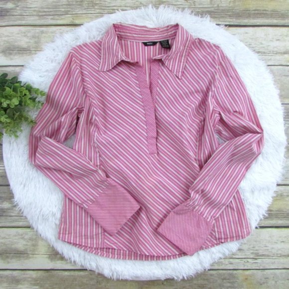 Mossimo Striped Collar Blouse - Picture 3 of 7